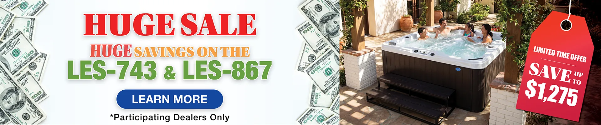 Calspas hot tub being used in a family setting - Costamesa